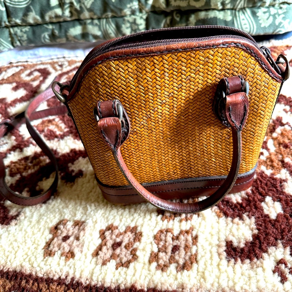 Talbots Brown and Tan Crossbody Bag
